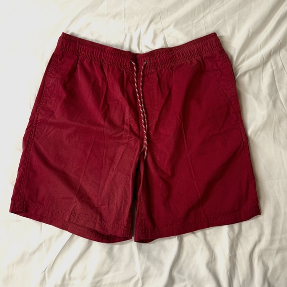 Red Amazon Essentials Drawstring Chino Shorts - Large - Picture 1 of 6